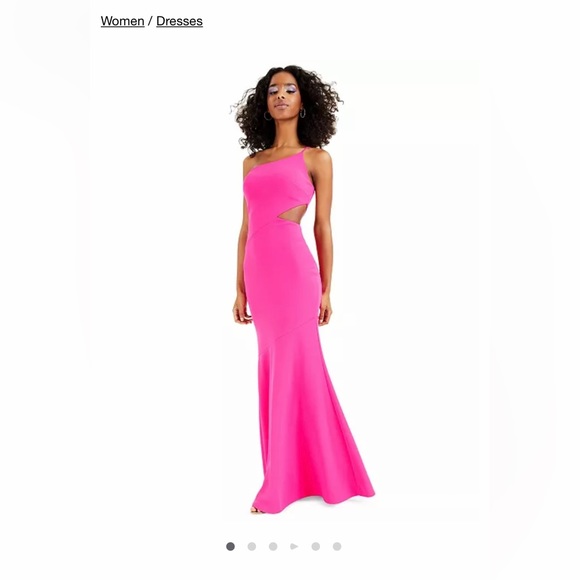 Betsy & Adam Dresses Hot Pink Prom Dress Poshmark